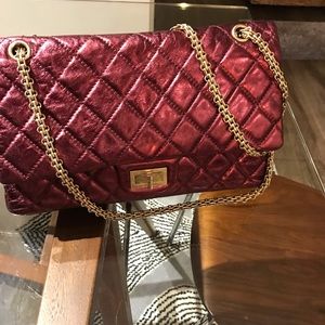 CHANEL REISSUE 2.55 QUILTED METALLIC AGE CALFSKIN